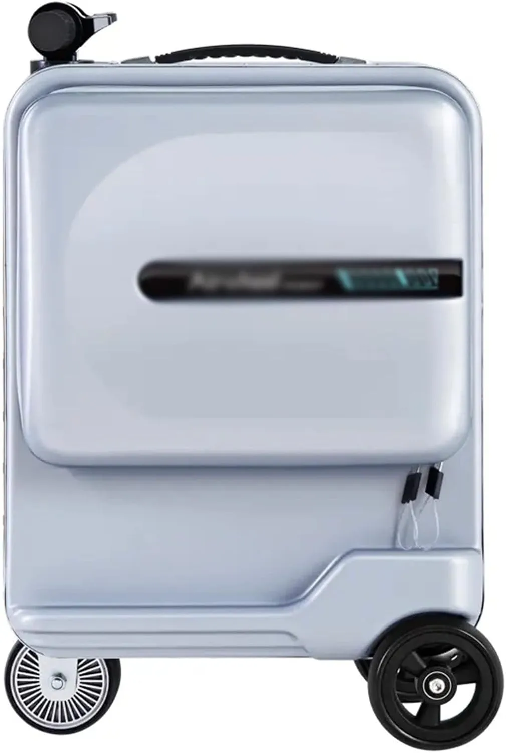 20 Inch Rideable Electric Luggage,Smart Motorized Rideable Carry-on Suitcase/Luggage for Adults/Teenager,26L Capacity,Smart LED Sensor, External USB (Silver)