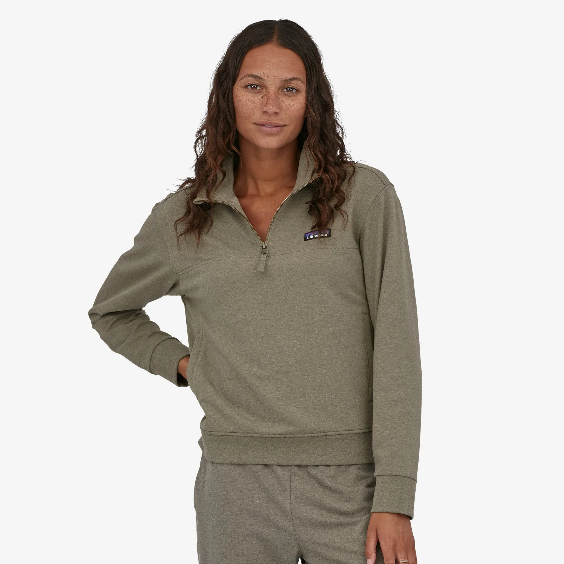 Patagonia Ahnya Womens Green Fleece Pullover