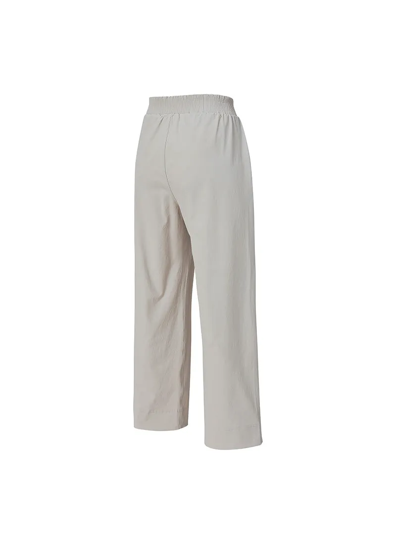All-Day Comfort Banding Wide Slacks