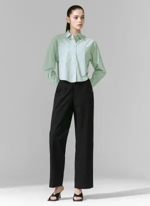 All-Day Comfort Banding Wide Slacks
