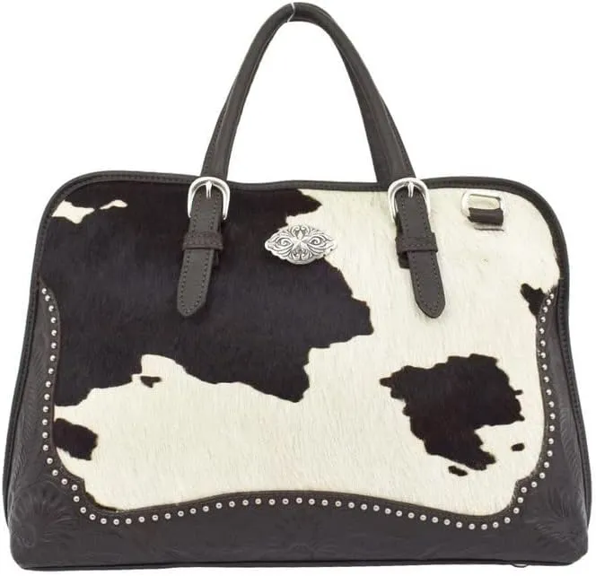 American West Pendleton Pony Leather Zip Around Smart Briefcase (Pony (4338353))