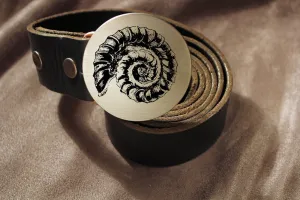 Ammonite Fossil Belt Buckle