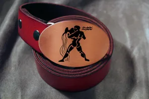 Aquarius -ZODIAC / ASTROLOGY Belt Buckle