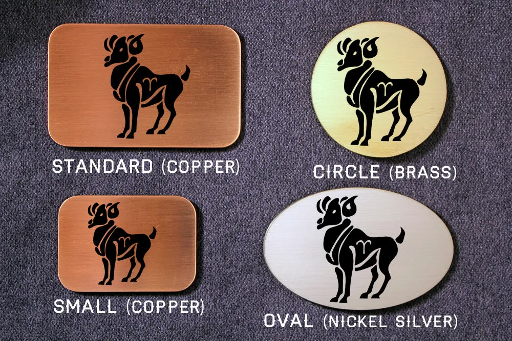 Aries -ZODIAC / ASTROLOGY Belt Buckle