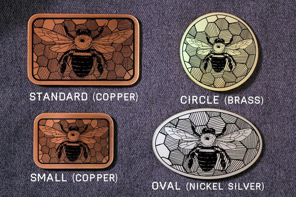 Bee and Honey Comb Belt Buckle