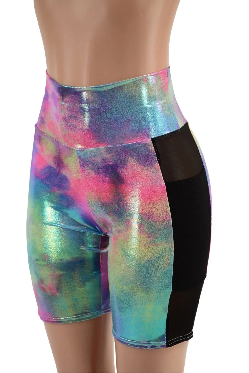 Bike Shorts with Side Panel Pockets