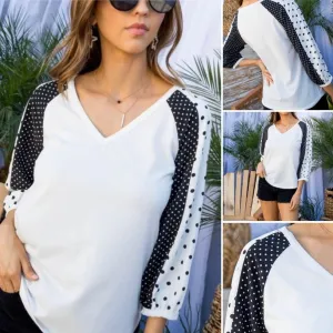 Black & White Polka Blouse