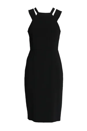 Black Bodycon Viscose Dress