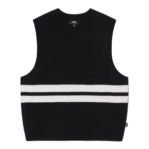BRUSHED MOHAIR VEST BLACK