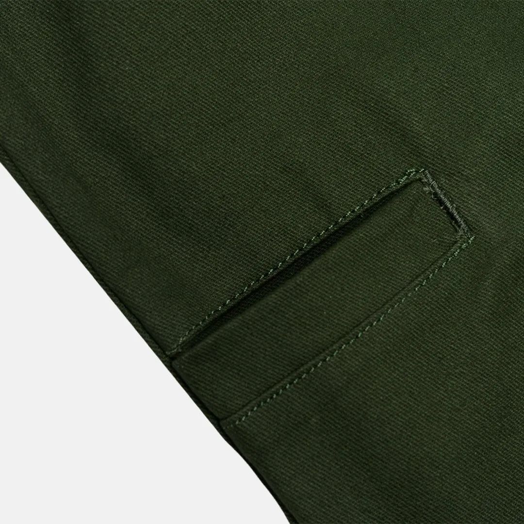 Chino Pants Green Olive Army Twill