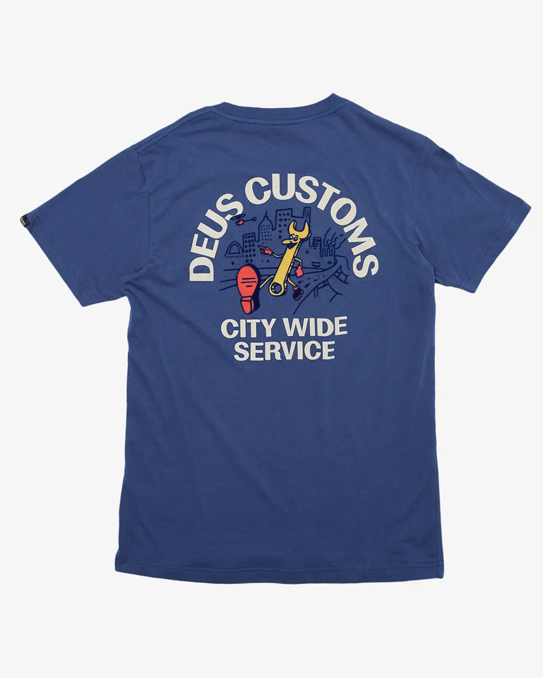 City Wide Tee (Regular Fit) - Dusty Blue