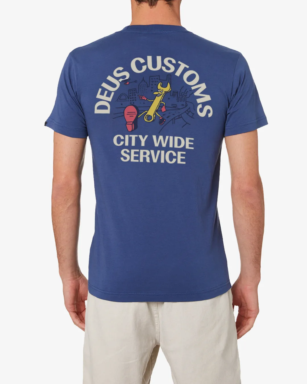 City Wide Tee (Regular Fit) - Dusty Blue