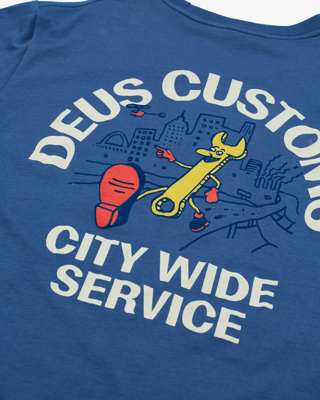 City Wide Tee (Regular Fit) - Dusty Blue