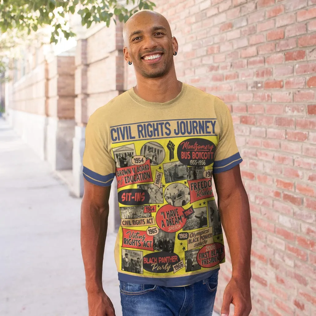 Civil Rights Events in 50s Style T-shirt
