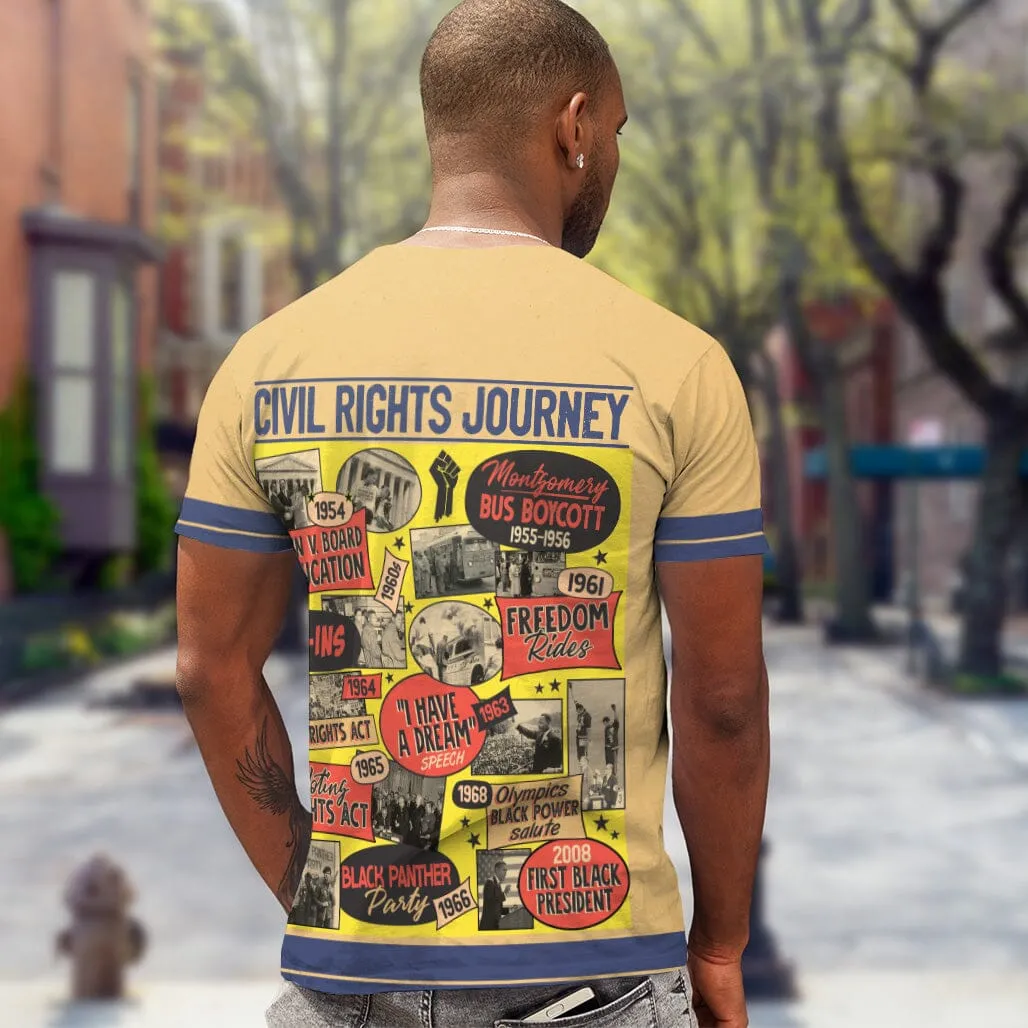 Civil Rights Events in 50s Style T-shirt