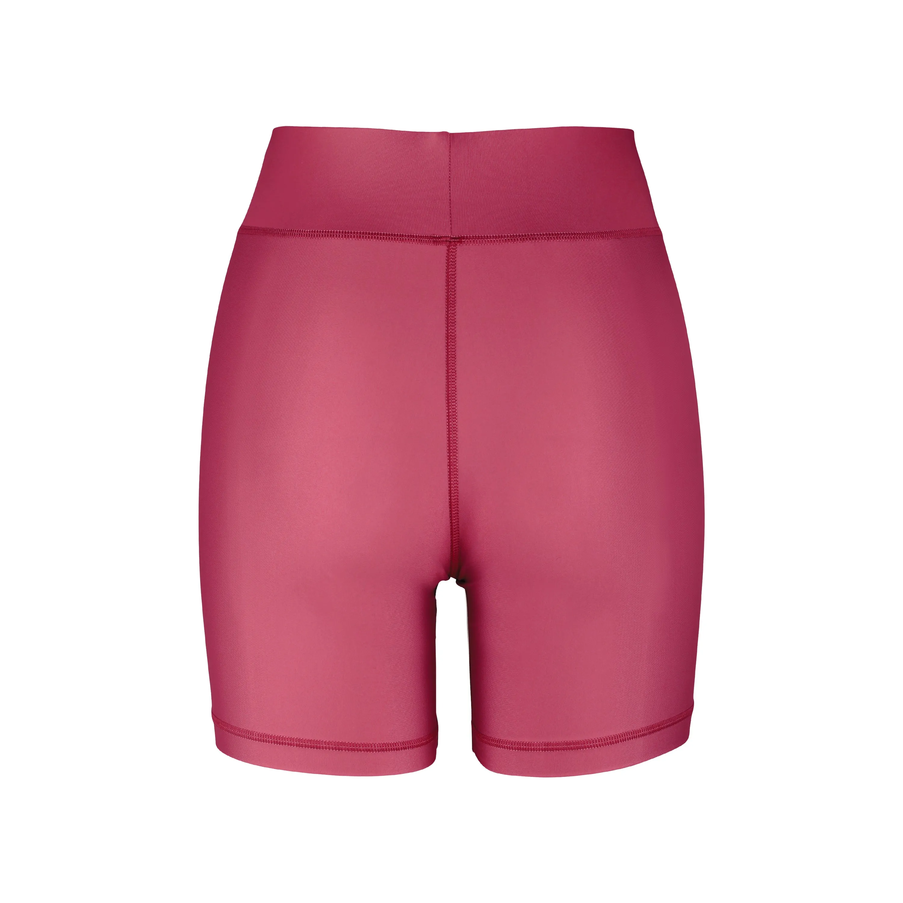 Cora High Waisted Bicycle Shorts | Recycled Nylon | Wine
