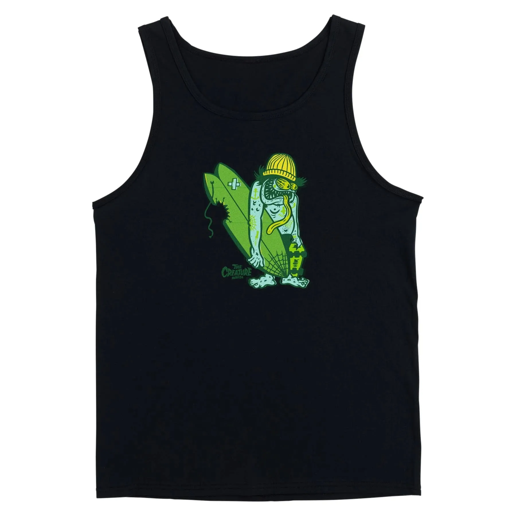 Creature Haunted Sea Mens Tank Top - Black