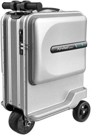 CYBERBOT SE3MiniT 20inch Smart Rideable Suitcase Electric Luggage Scooter Carry On Smart Luggage Silver