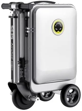 CYBERBOT SE3S 20inch Smart Rideable Suitcase Electric Luggage Scooter Carry On Smart Luggage Silver