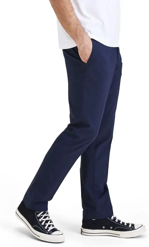 DOCKERS Mens Signature Go Slim Fit Khaki Smart 360 Tech Pants