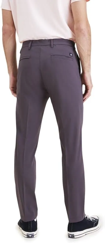 DOCKERS Mens Signature Go Slim Fit Khaki Smart 360 Tech Pants