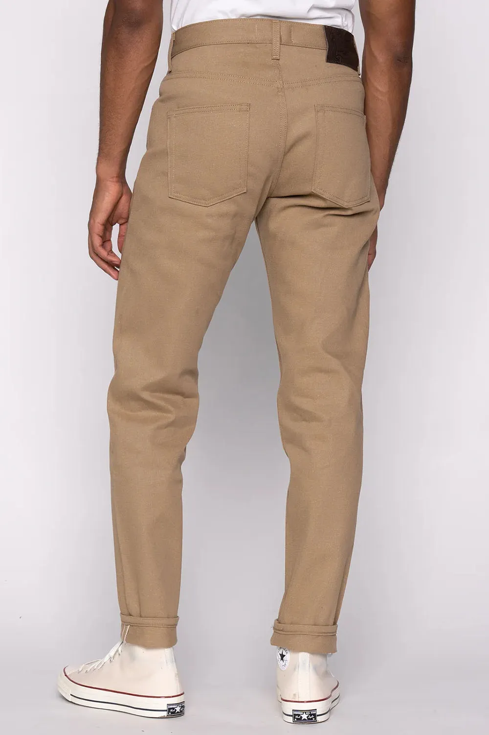 EASY GUY - CAMEL SLUB SELVEDGE