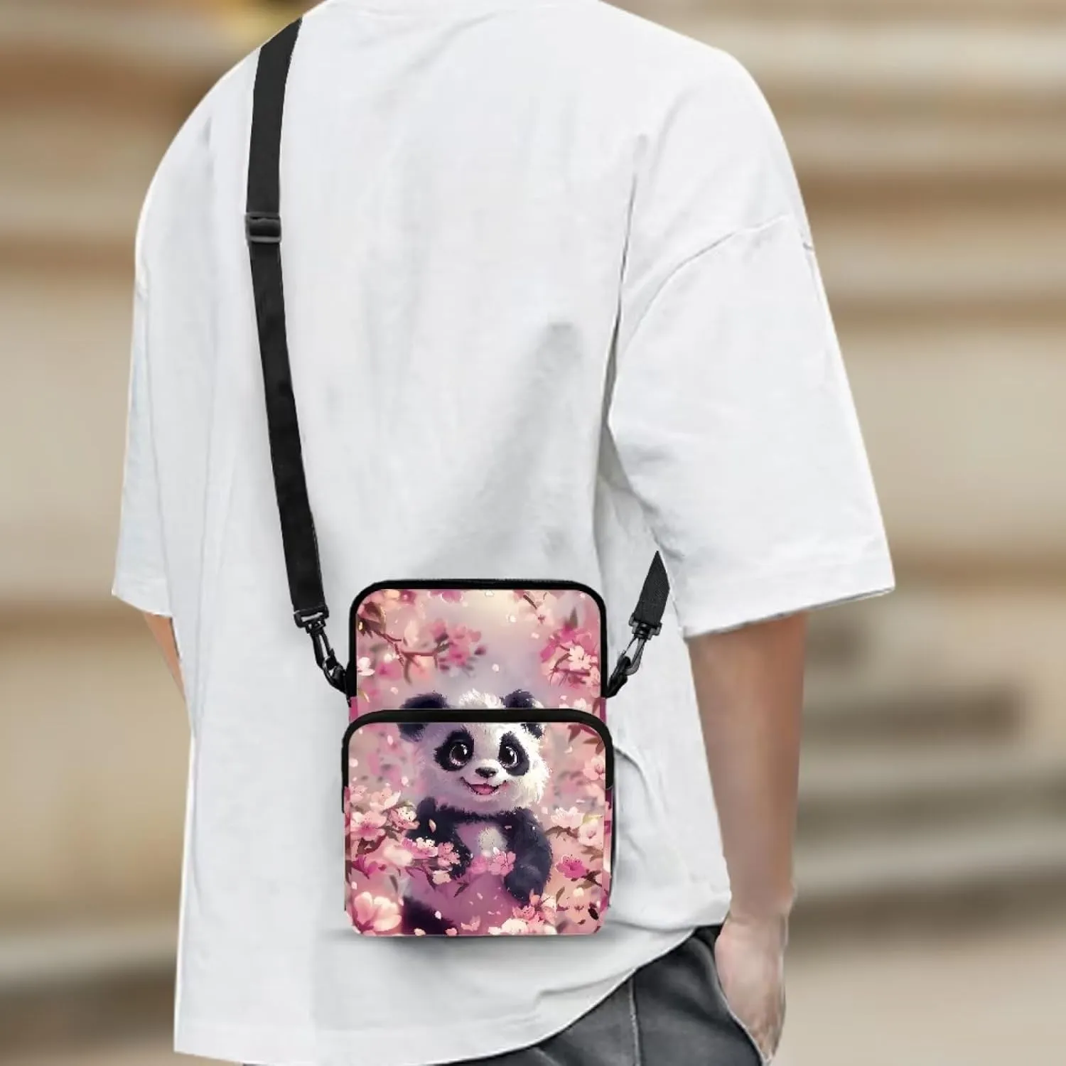 Girls Crossbody Bag Polyester Shoulder Bags Smart Phone Case Coin Wallet Purse