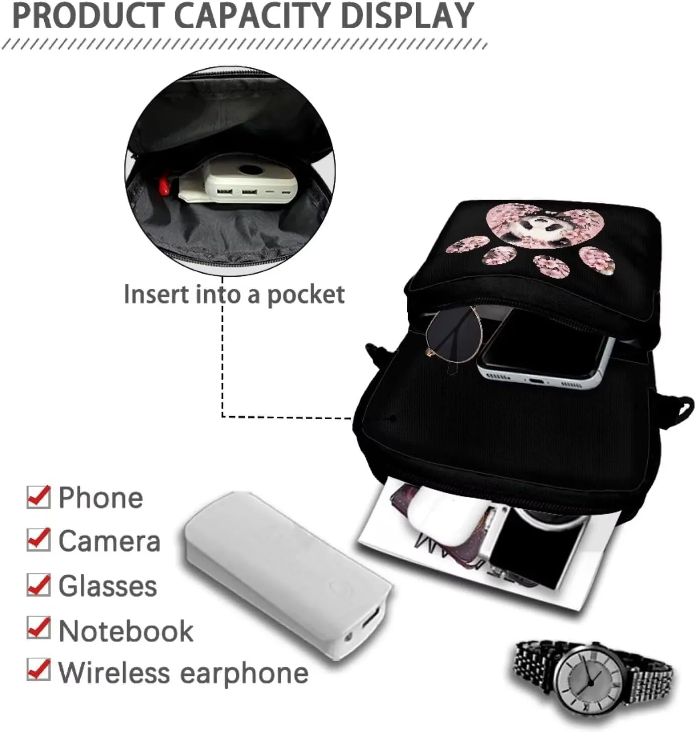 Girls Crossbody Bag Polyester Shoulder Bags Smart Phone Case Coin Wallet Purse