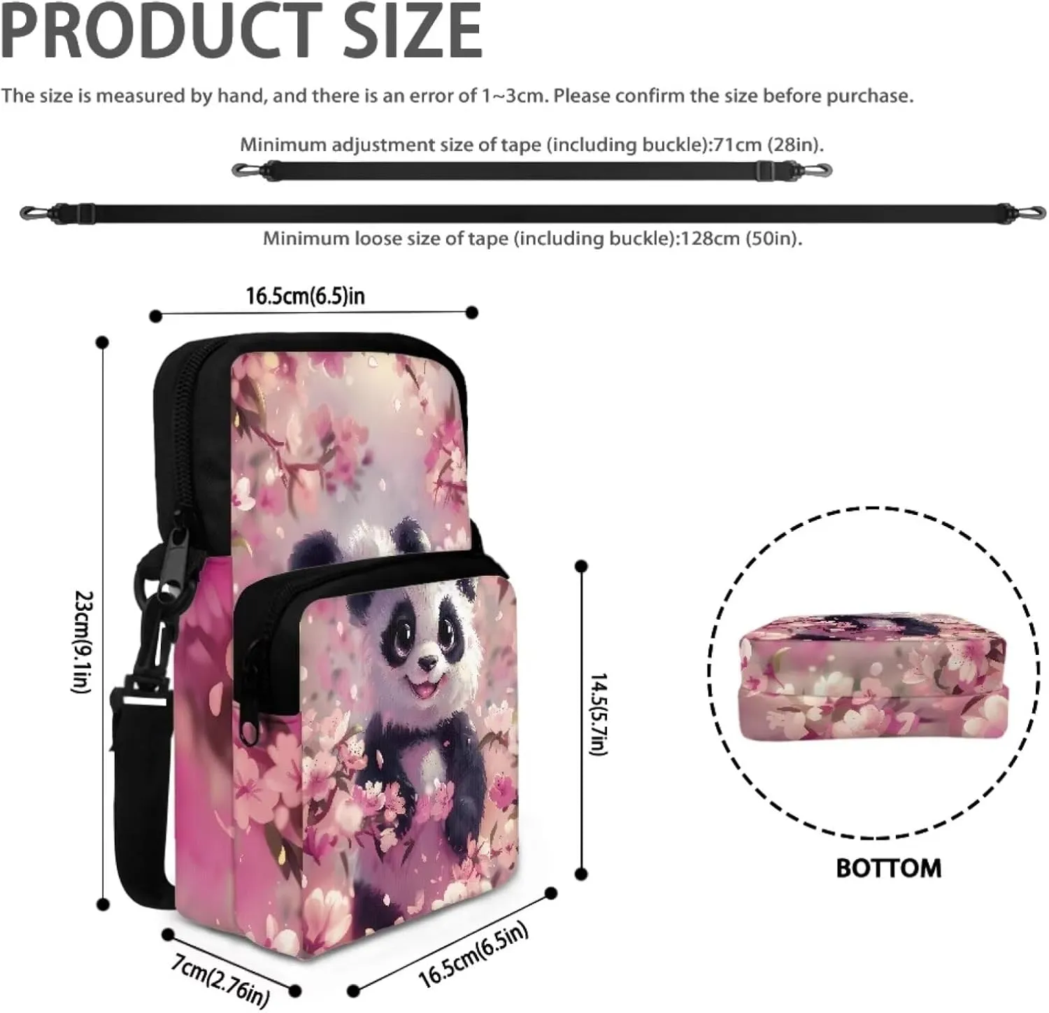 Girls Crossbody Bag Polyester Shoulder Bags Smart Phone Case Coin Wallet Purse