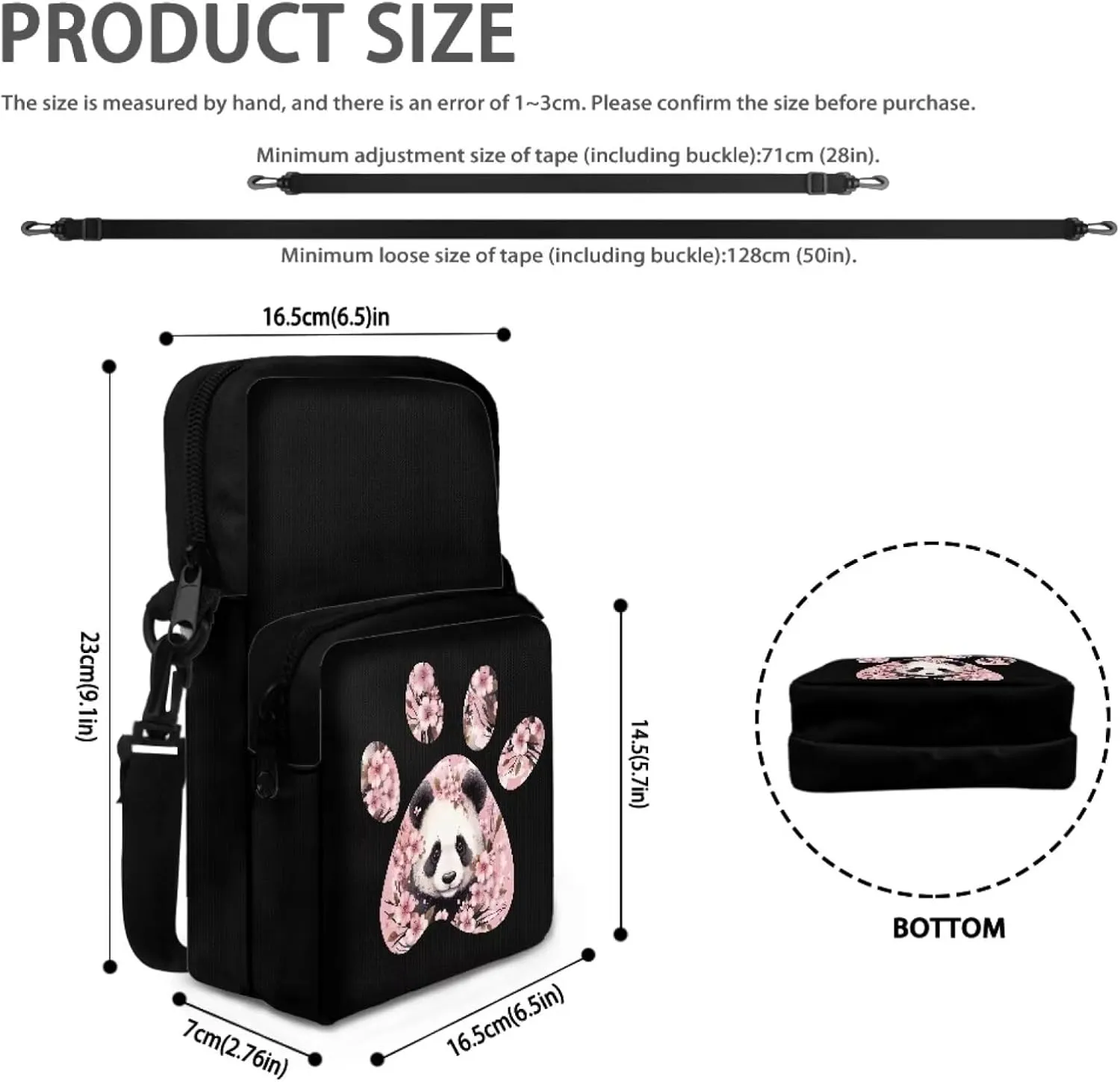 Girls Crossbody Bag Polyester Shoulder Bags Smart Phone Case Coin Wallet Purse