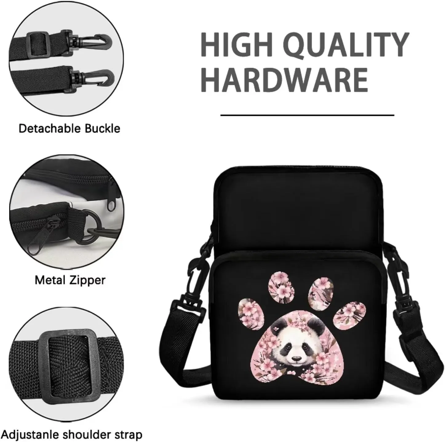 Girls Crossbody Bag Polyester Shoulder Bags Smart Phone Case Coin Wallet Purse