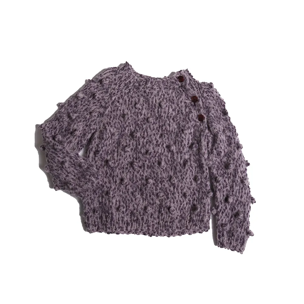HAND KNIT BOBBLE PULLOVER