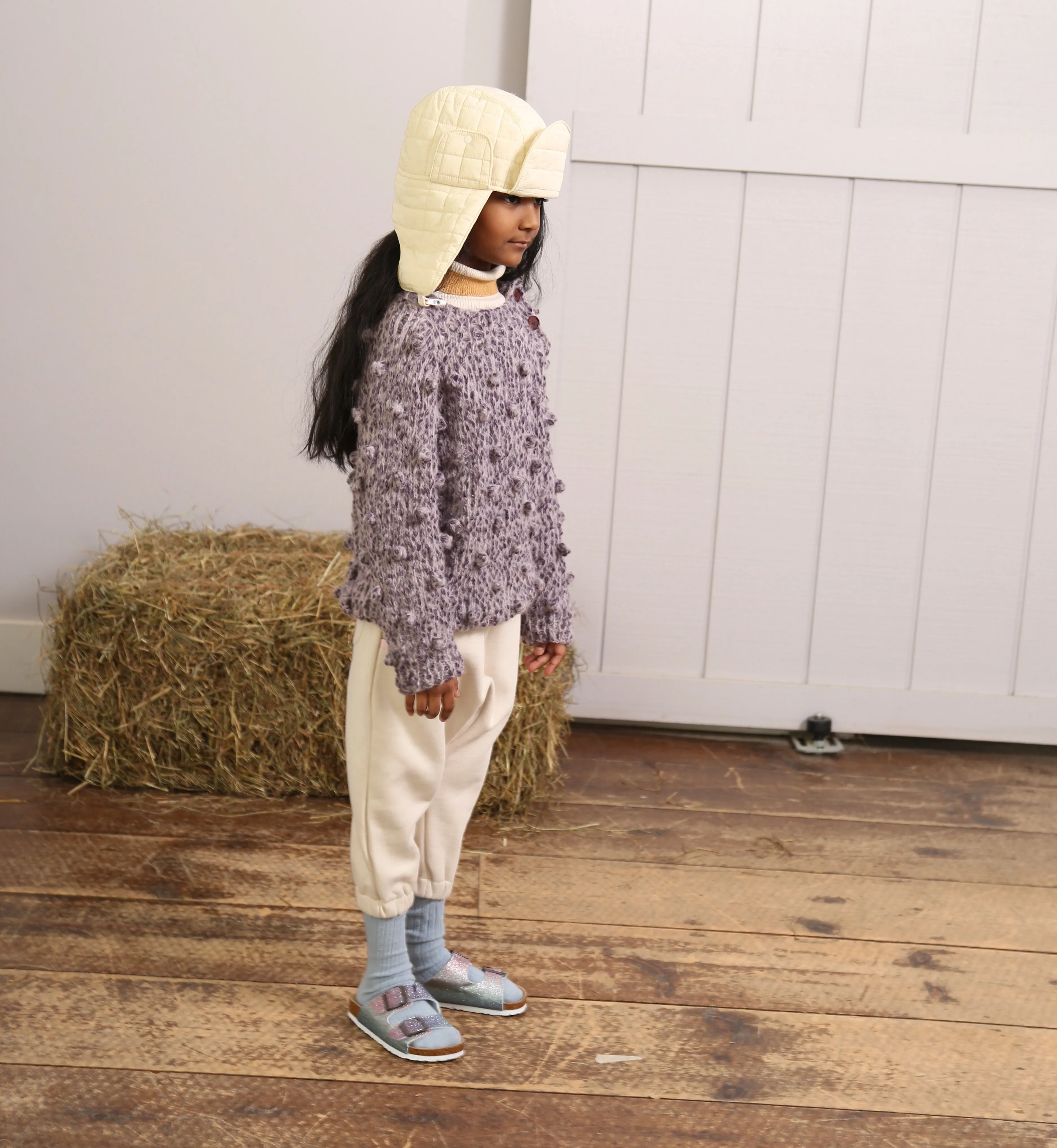 HAND KNIT BOBBLE PULLOVER