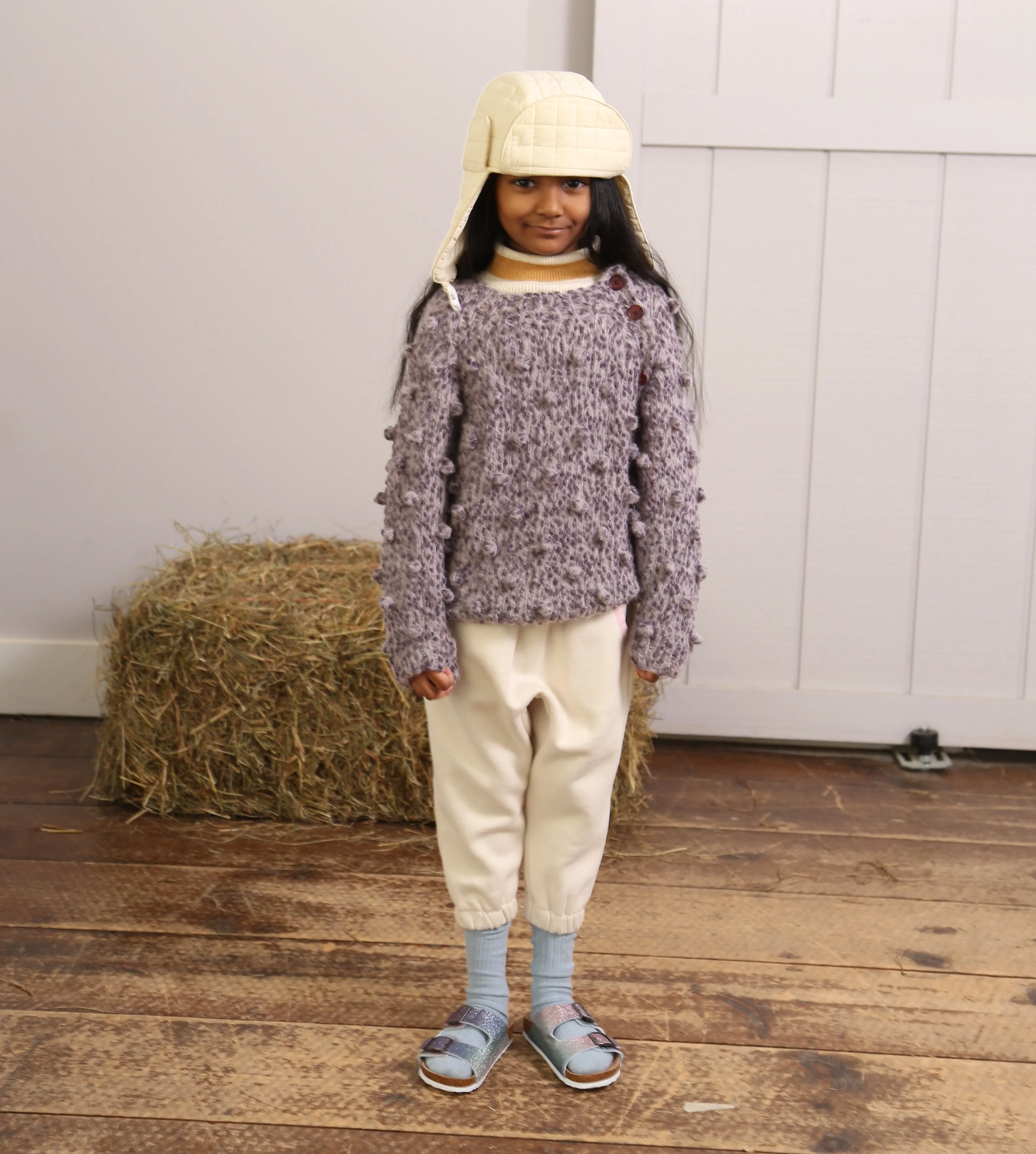 HAND KNIT BOBBLE PULLOVER