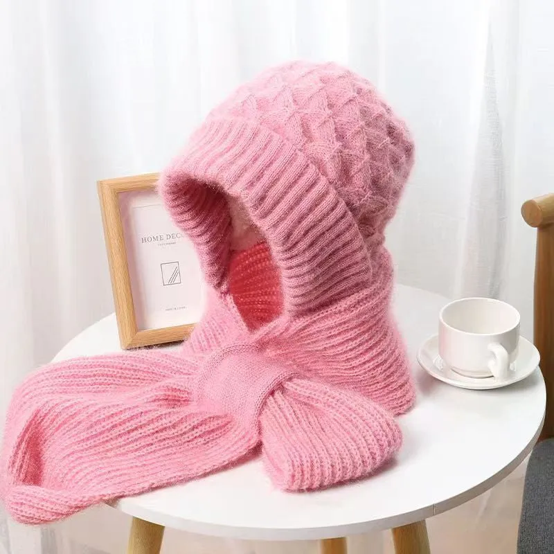 Ivyshape | Comfortable Knitted Hat And Scarf