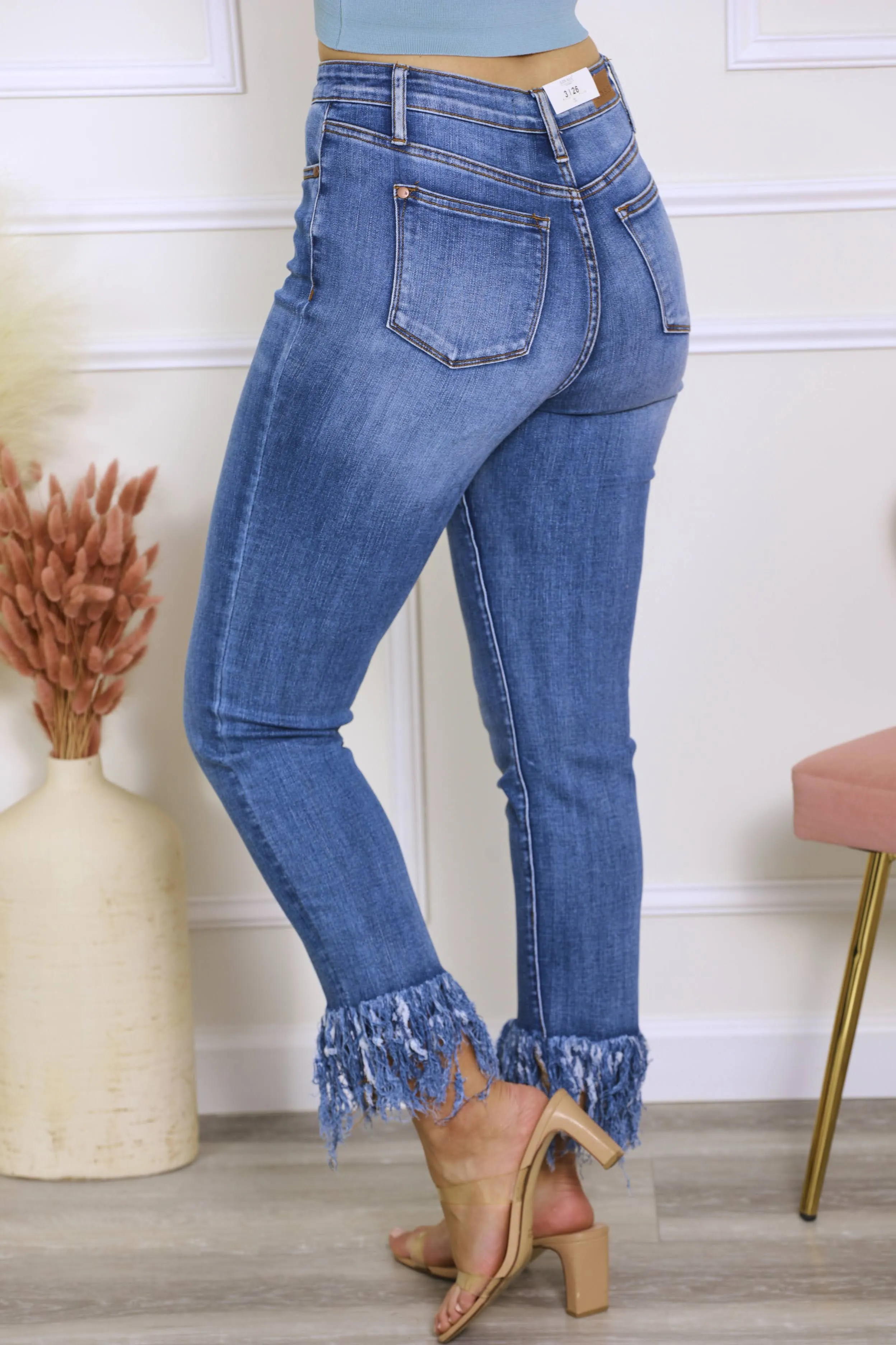 Judy Blue On The Fringe Relaxed Fit Jeans