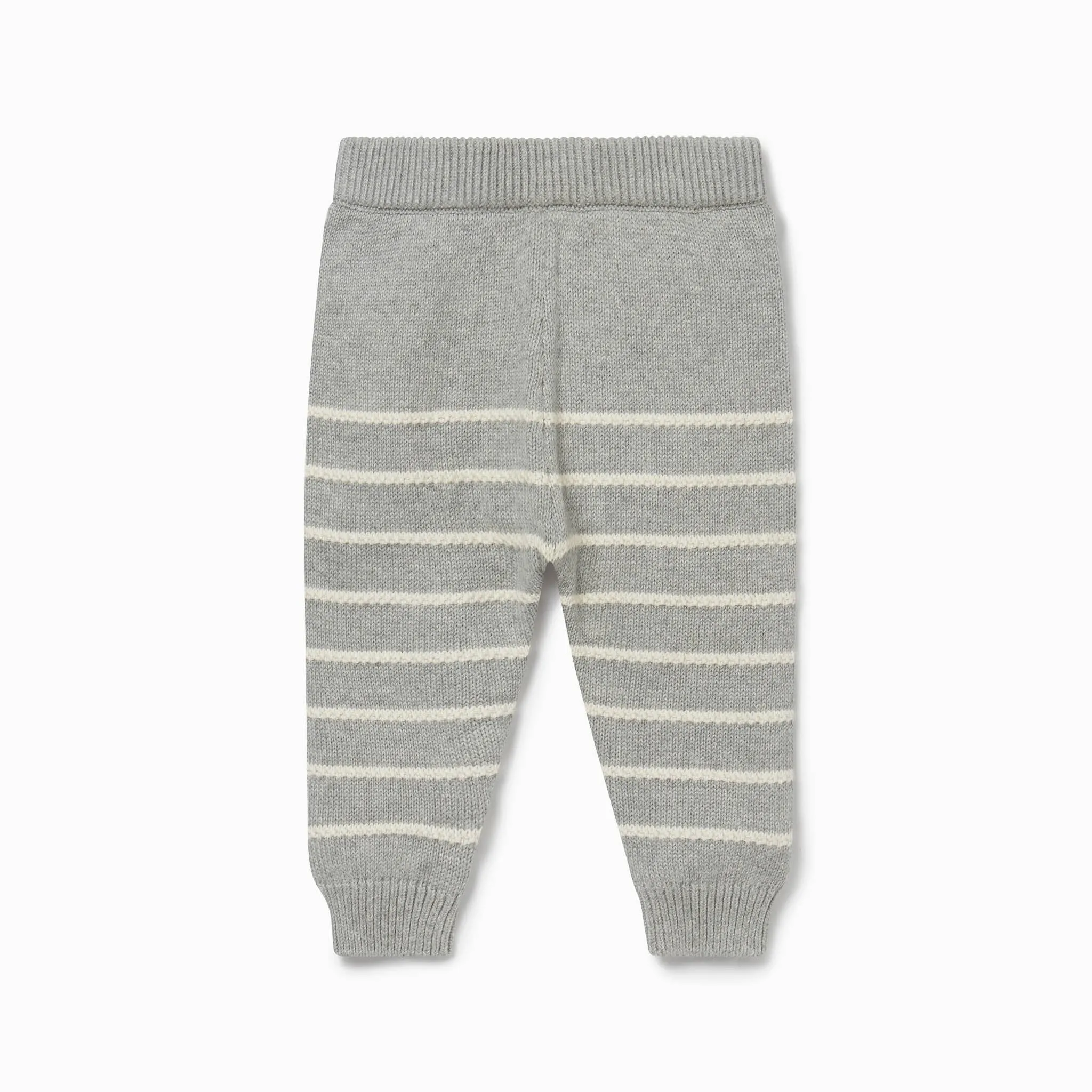 Knitted Striped Organic Joggers