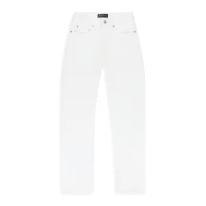 LEATHER RELAXED FIT PANT WHITE SKINNY JEANS