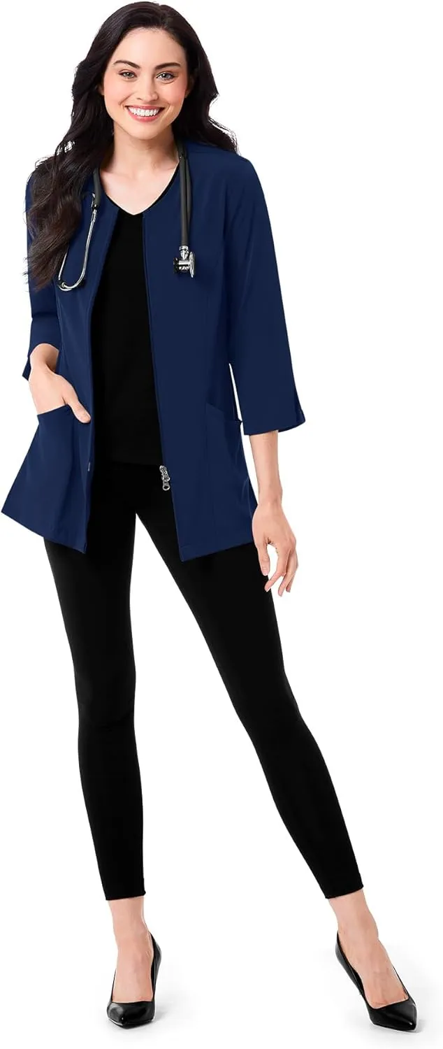Maevn Smart Lab Coats - Ladies 3/4 Sleeve Lab Jacket