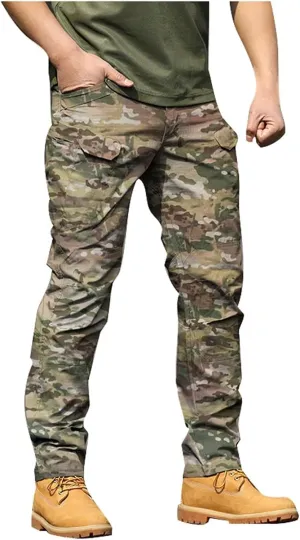 Mens Cargo Pants Relaxed Fit Casual Comfortable Lightweight Breathable Elastic Waist Workout Sweatpants Joggers