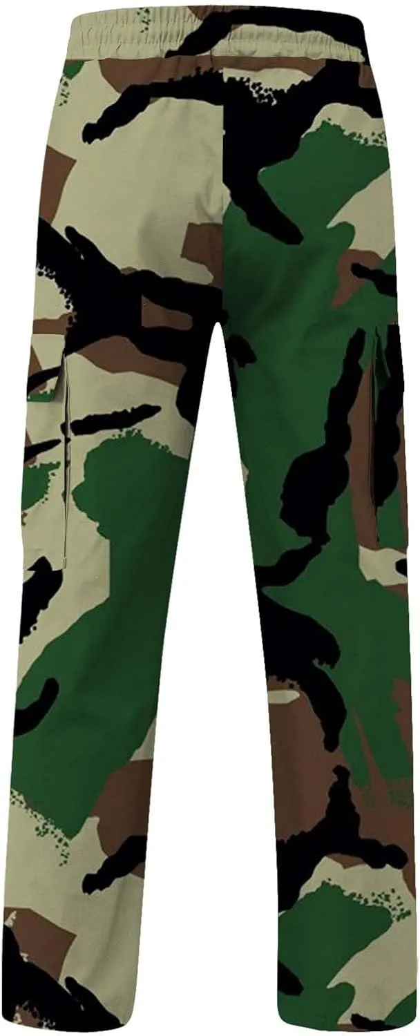 Men's Graphic Cargo Pants Slim Fit Work Pants for Men Sweatpants for Men Army Fleece Sweat Pants Men Comfy Pant