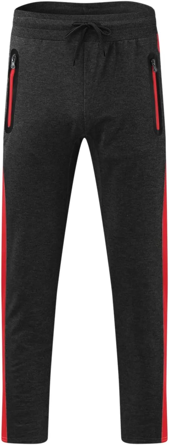 Mens Sweatpants Joggers Pants Man Elastic Waist Cargo Pants Open Bottom Drawstring Baggy Joggers Men's Tactical Cargo