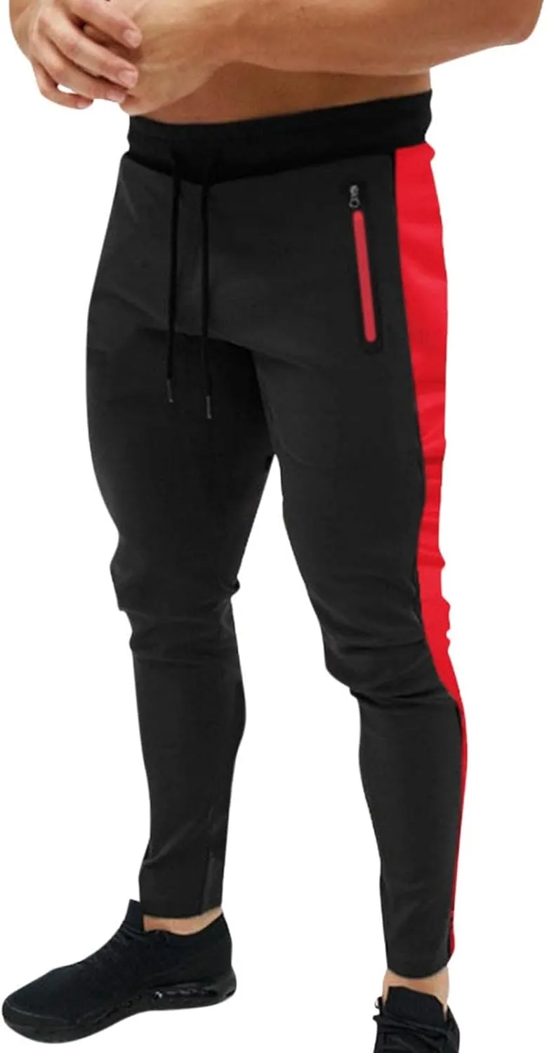 Mens Sweatpants Joggers Pants Man Elastic Waist Cargo Pants Open Bottom Drawstring Baggy Joggers Men's Tactical Cargo