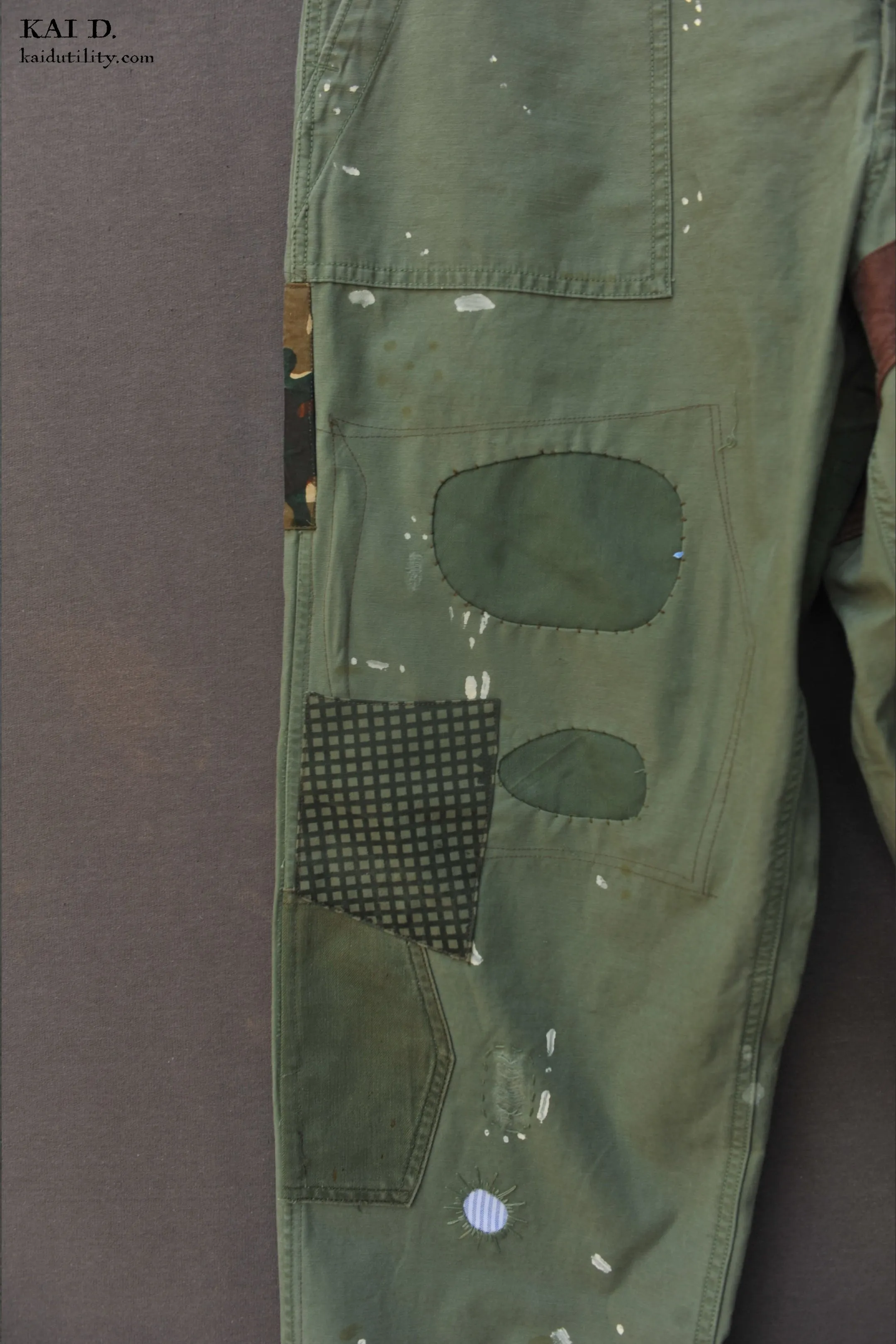 Military Boro Chino - Fatigue Green - Size 33/34