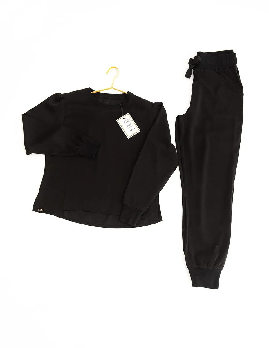 Must be Satin Pajamas - Black - Final Sale