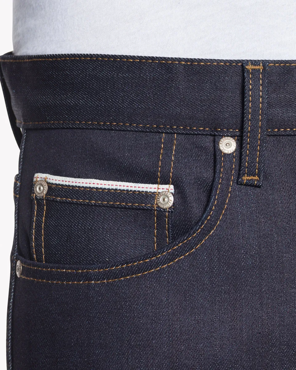 Naked & Famous Denim Easy Guy Relaxed Tapered Mens Jeans - Nightshade Stretch Selvedge
