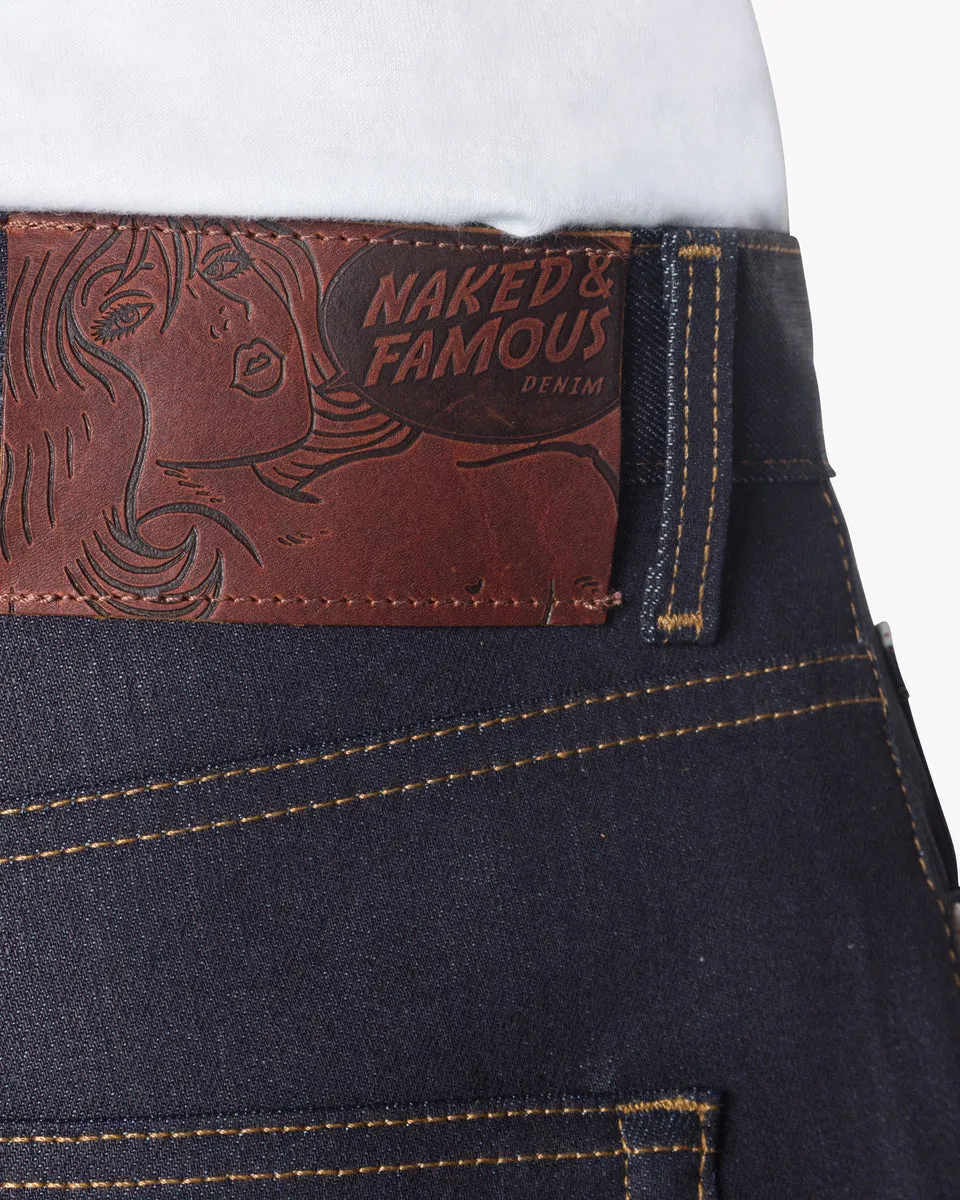 Naked & Famous Denim Easy Guy Relaxed Tapered Mens Jeans - Nightshade Stretch Selvedge