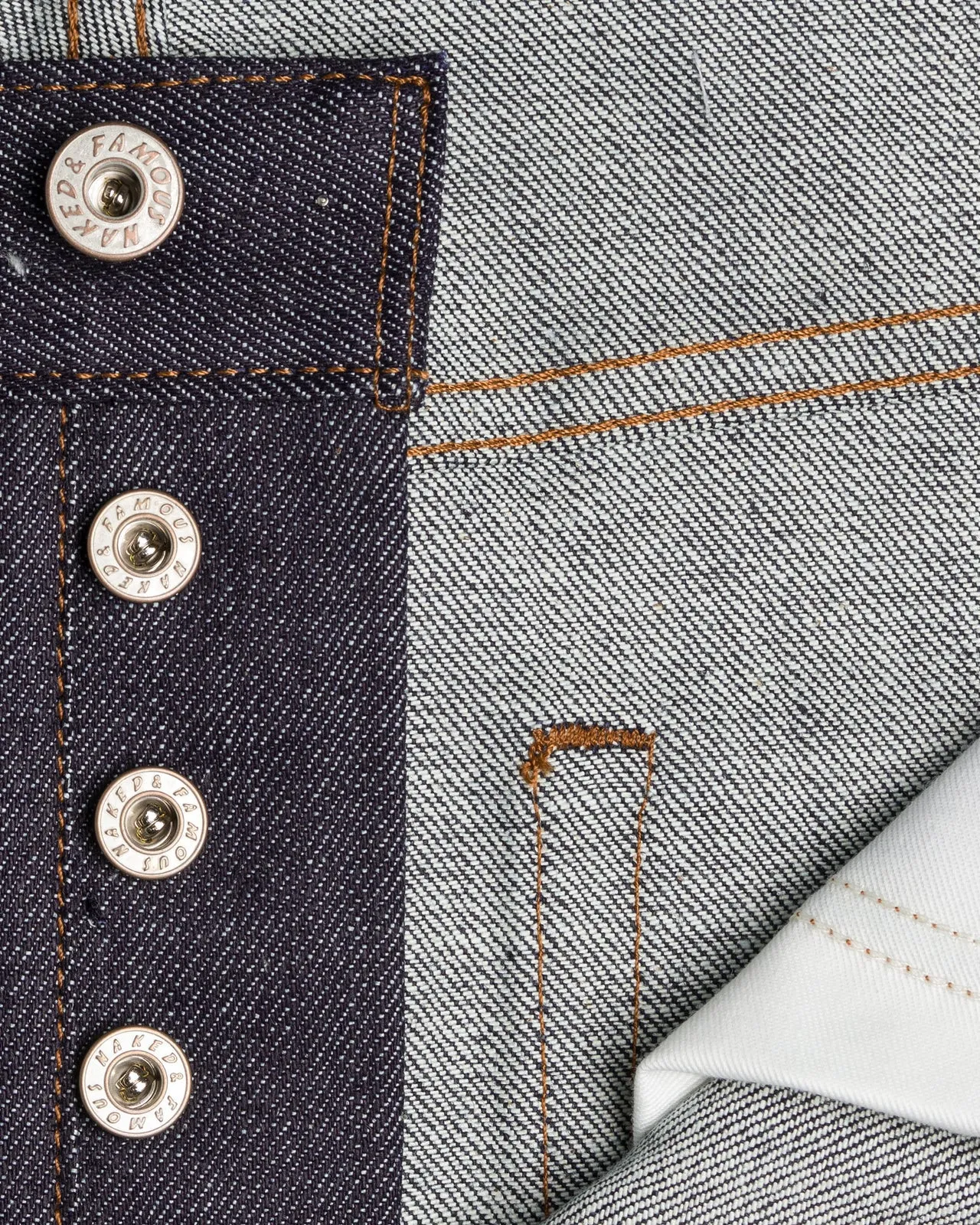 Naked & Famous Denim Easy Guy Relaxed Tapered Mens Jeans - Stretch Selvedge
