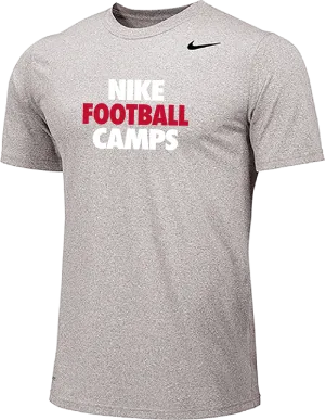 Nike Football Camps Short Sleeve Dri-Fit Tee - Carbon Heather