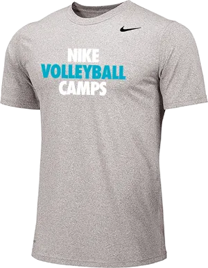 Nike Volleyball Camps Short Sleeve Dri-Fit Tee - Carbon Heather
